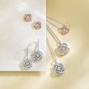 Sterling Silver 0.25ct Diamond Clover Necklace. Bichsel Jewelry in Sedalia, MO. Shop diamond styles online or in-store today!