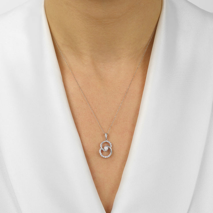 14K Yellow Gold Round 0.25ct Diamond Infinity Necklace. Bichsel Jewelry in Sedalia, MO. Shop diamond styles online or in-store today!