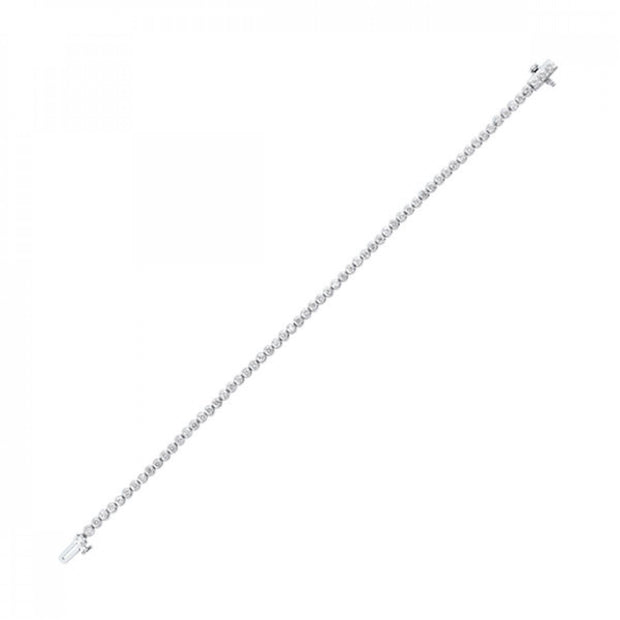14K White Gold 2.00ct Round Natural Diamond 7" Tennis Bracelet with Safety Clasp. Bichsel Jewelry in Sedalia, MO. Shop diamond jewelry online or in-store today!