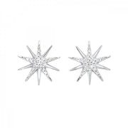 Sterling Silver 0.10ct Diamond Star Stud Earrings. Bichsel Jewelry in Sedalia, MO. Matching necklace available. Shop online or in-store today!