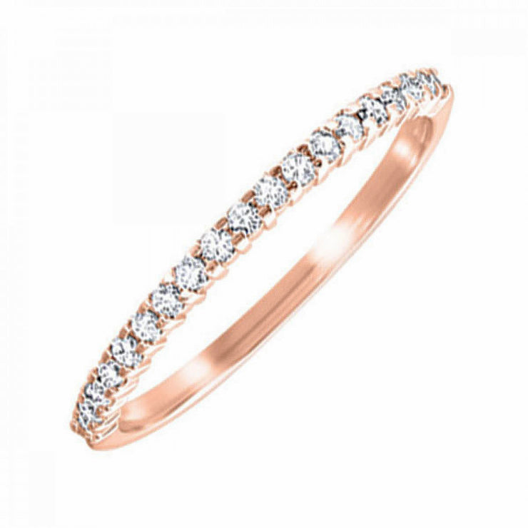 Rose Gold Stackable 0.14ct Diamond Band