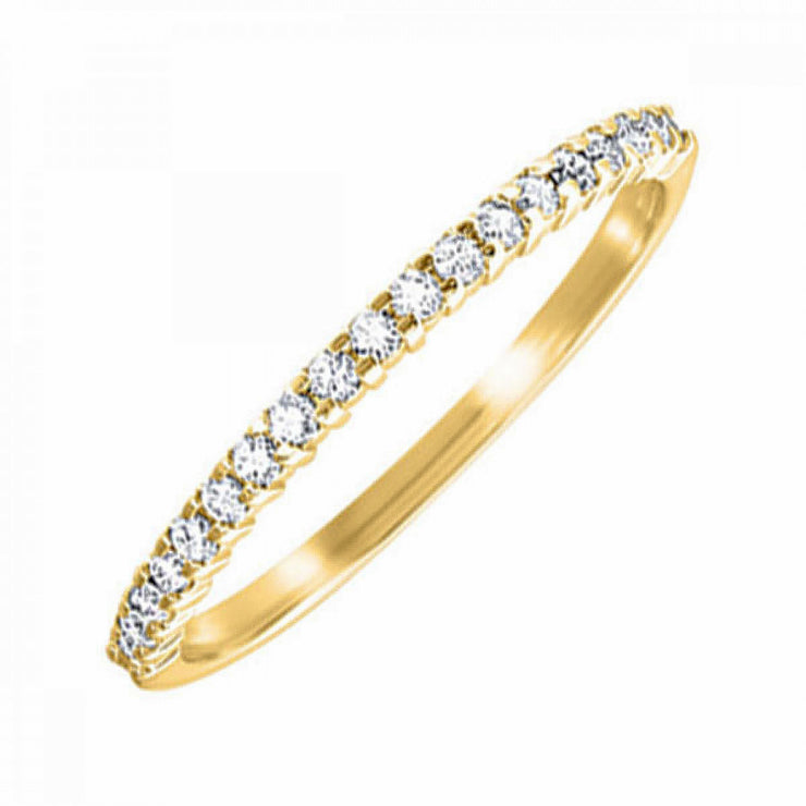 10K Yellow Gold Stackable 0.14ct Round Diamond Ring. Free ring sizing with purchase.  Bichsel Jewelry in Sedalia, MO. Shop diamond rings online or in-store today!