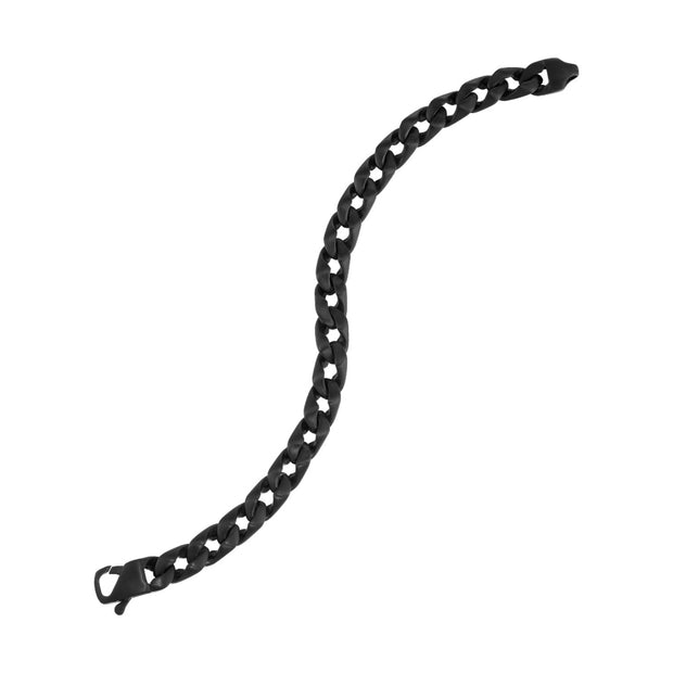 Men's Matte Black Steel Link Bracelet. Bichsel Jewelry in Sedalia, MO. Shop men's styles online or in-store today!