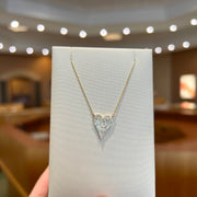 14K Yellow Gold 0.35ct Round Diamond Pavé Heart Necklace. Bichsel Jewelry in Sedalia, MO. Shop pendant styles online or in-store today!