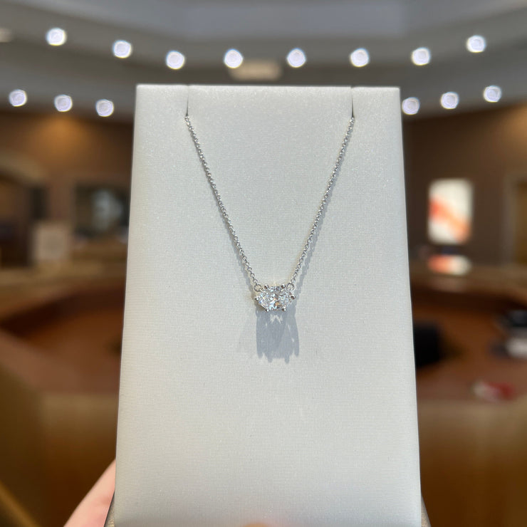 14K White Gold East-West 0.73ct Oval Lab Grown Diamond Solitaire Pendant. Bichsel Jewelry in Sedalia, MO. Shop styles online or in-store today!