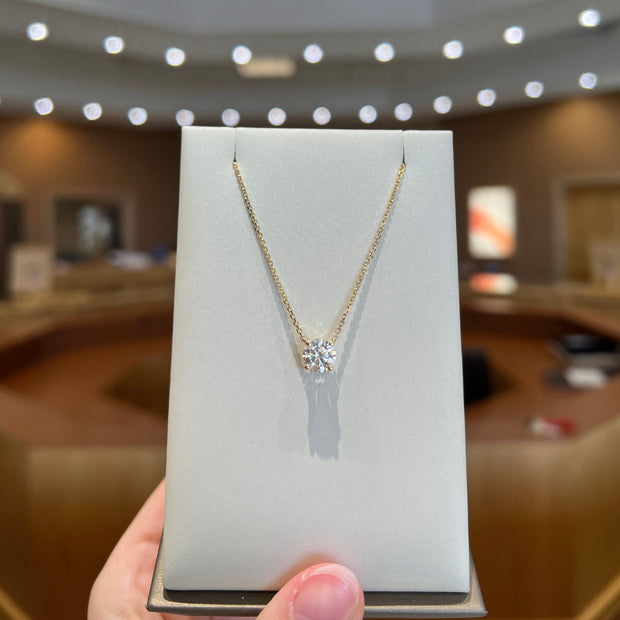 14K Yellow Gold 1.21ct Round Solitaire Lab Grown Diamond Pendant. Bichsel Jewelry in Sedalia, MO. Shop diamond styles online or in-store today!