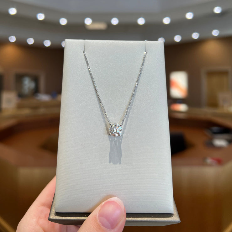 14K White Gold 1.34ct Round Solitaire Lab Grown Diamond Pendant. Bichsel Jewelry in Sedalia, MO. Shop styles online or in-store today!