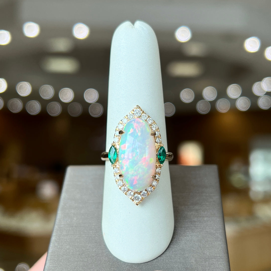 Statement opal ring 2025