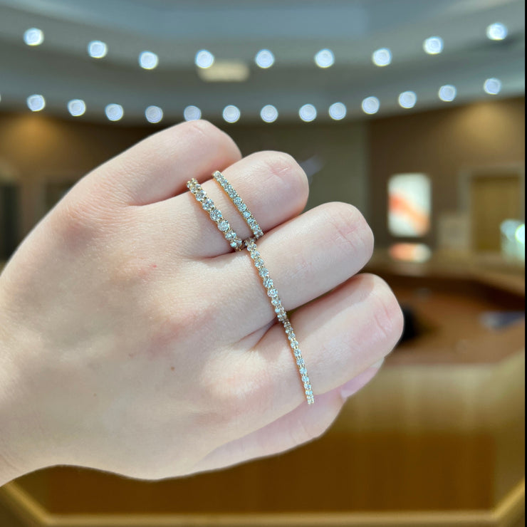 14K Yellow Gold Lab Grown Diamond Band