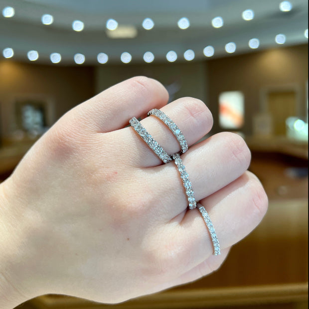 14K White Gold Lab Grown Diamond Band