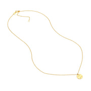 14K Yellow Gold Baseball/Softball Charm Necklace