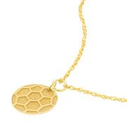 Gold Soccer Charm Necklace