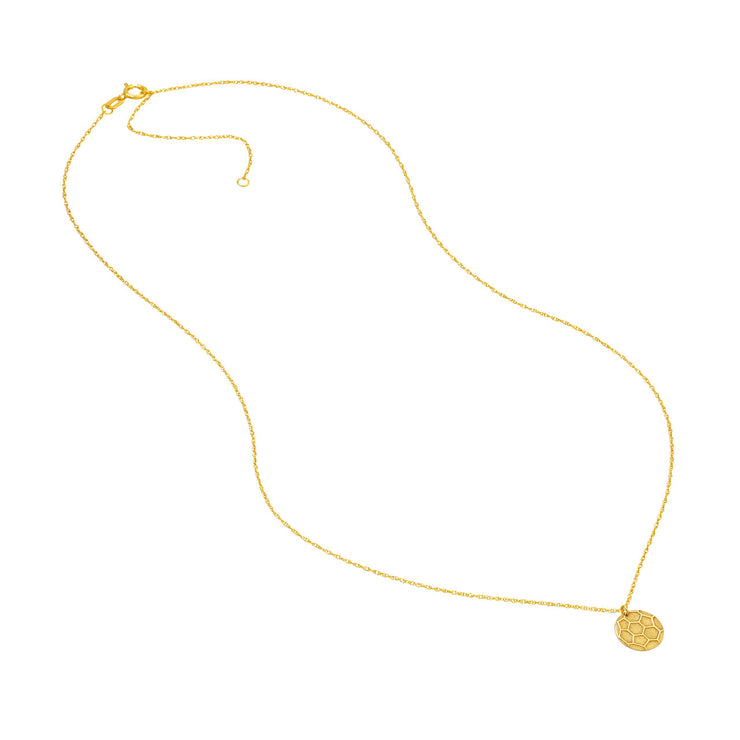 Gold Soccer Charm Necklace