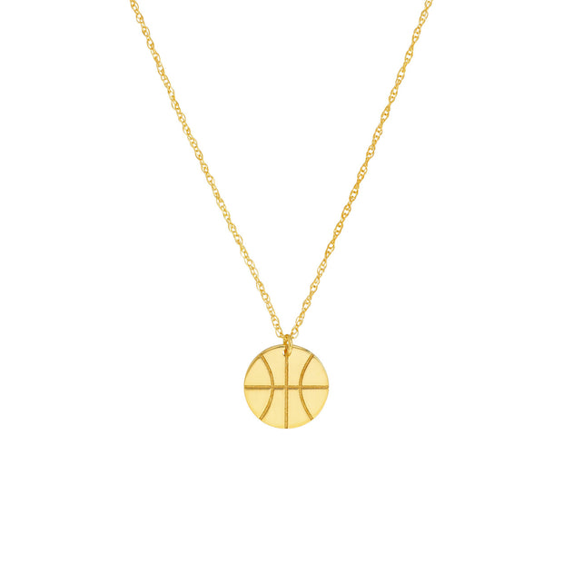 14K Yellow Gold Basketball Charm Necklace. Bichsel Jewelry in Sedalia, MO. Shop pendant and necklace styles online or in-store today!