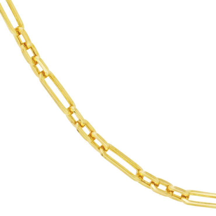 14K Yellow Gold Alternating Link 3.90mm Paperclip Chain, Lengths 18" and 20." Bichsel Jewelry in Sedalia, MO. Shop gold chains online or in-store today!
