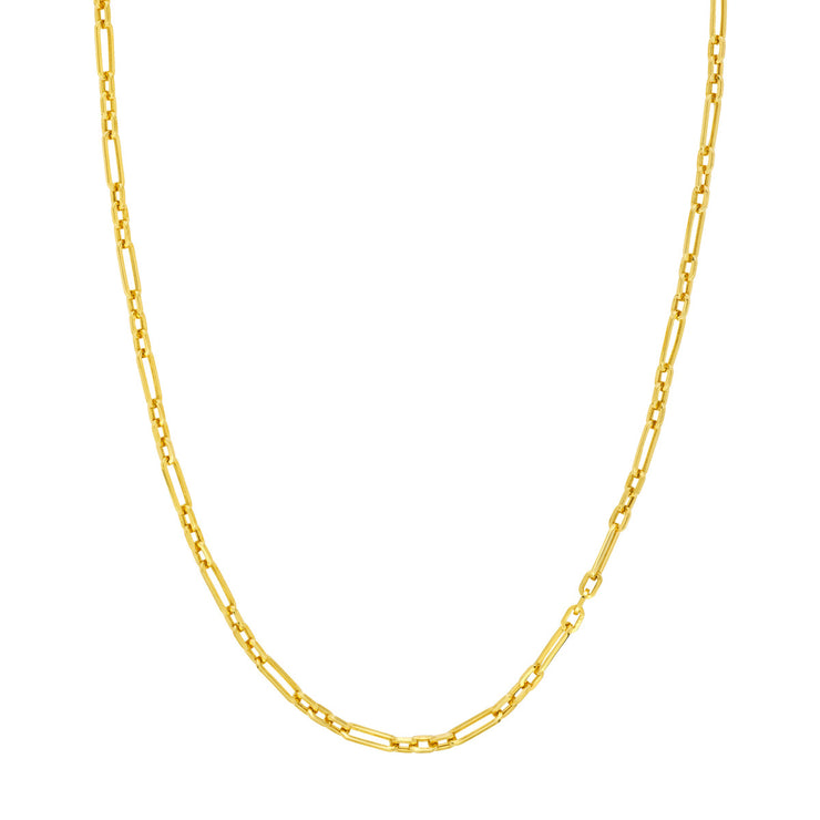 14K Yellow Gold Alternating Link 3.90mm Paperclip Chain, Lengths 18" and 20." Bichsel Jewelry in Sedalia, MO. Shop gold chains online or in-store today!