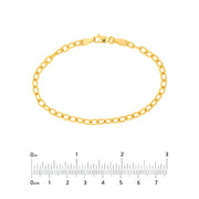 14K Yellow Gold 3.80mm Textured Forzentina Twist Link 7.5" Chain Bracelet. Bichsel Jewelry in Sedalia, MO. Shop gold chains online or in-store today!