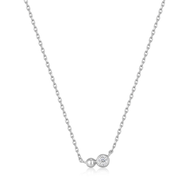 Ania Haie Silver Orb Sparkle Necklace