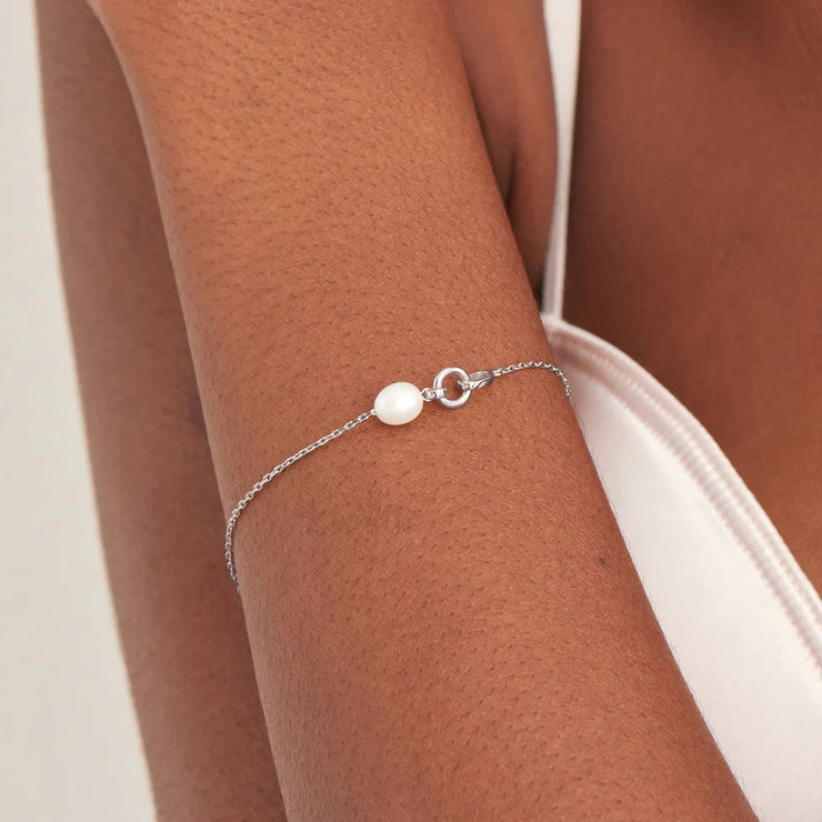 Ania Haie 925 Sterling Silver Pearl Link Chain Bracelet. Bichsel Jewelry in Sedalia, MO. Shop online or in-store today!