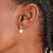 Ania Haie Silver Pearl Drop Earrings