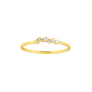 14K Polished Yellow Gold Diamond-Accented Dainty Stackable Ring. Bichsel Jewelry in Sedalia, MO. Shop rings online or in-store today!