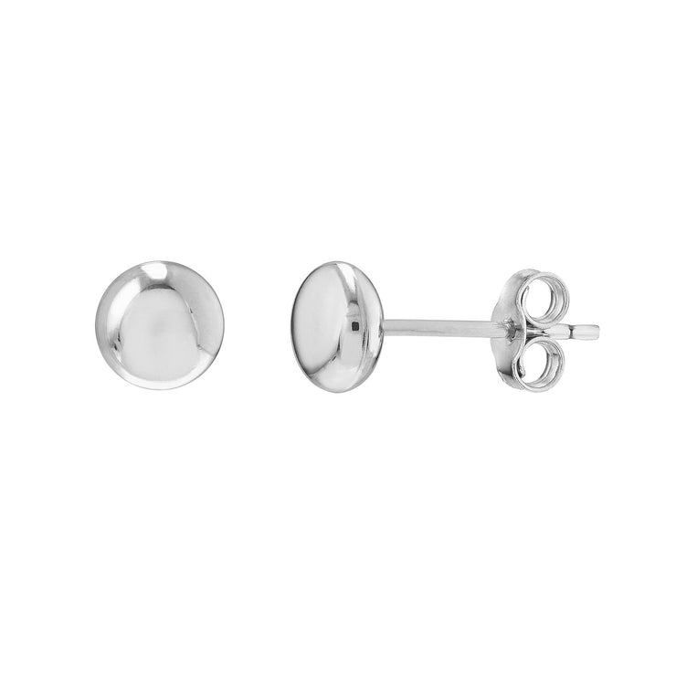 14K White Gold Polished 5.5mm Round Button Stud Earrings. Bichsel Jewelry in Sedalia, MO. Shop gold earring styles online or in-store today!