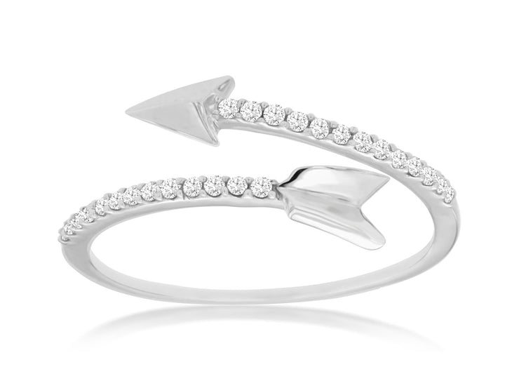 14K White Gold 0.12ct Diamond Arrow Wrap Ring. Bichsel Jewelry in Sedalia, MO. Shop styles online or in-store today!