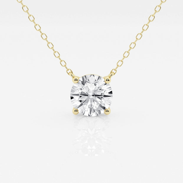 14K Yellow Gold 0.58ct Round Solitaire Lab Grown Diamond Pendant. Bichsel Jewelry in Sedalia, MO. Shop diamond styles online or in-store today!