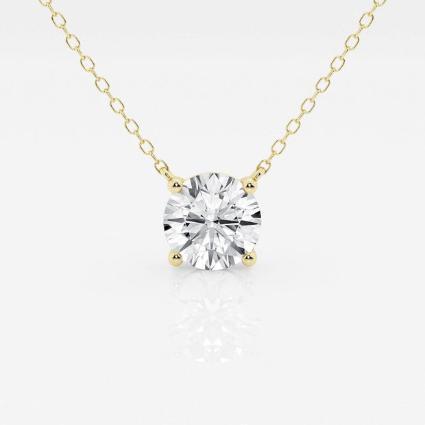 14K Yellow Gold 0.58ct Round Solitaire Lab Grown Diamond Pendant. Bichsel Jewelry in Sedalia, MO. Shop diamond styles online or in-store today!