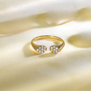 14K Yellow Gold Pear Shape Open 0.25ct Diamond Pavé Ring with Textured Band. Bichsel Jewelry in Sedalia, MO. Shop ring styles online or in-store today! 