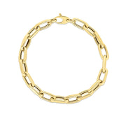 14K Yellow Gold Polished 6mm Paperclip Chain Bracelet. Bichsel Jewelry in Sedalia, MO. Shop gold bracelet and bangle styles online or in-store today!
