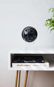 4.5" Black & Silver Constellations MOVA Globe with Acrylic Base. NASA Satellite Imagery. Powered by Ambient Light & Magnets. No cords or batteries needed. Shop online or in-store today! Bichsel Jewelry | Sedalia, MO