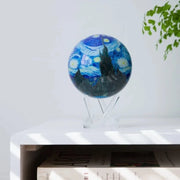 4.5" Van Gogh's Starry Night Artwork MOVA Globe with Acrylic Base. Powered by Ambient Light & Magnets. No cords or batteries needed. Shop online or in-store today!