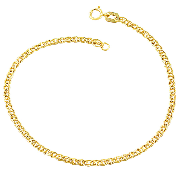 Gold Link Ankle Bracelet in Sedalia, MO at Bichsel Jewelry