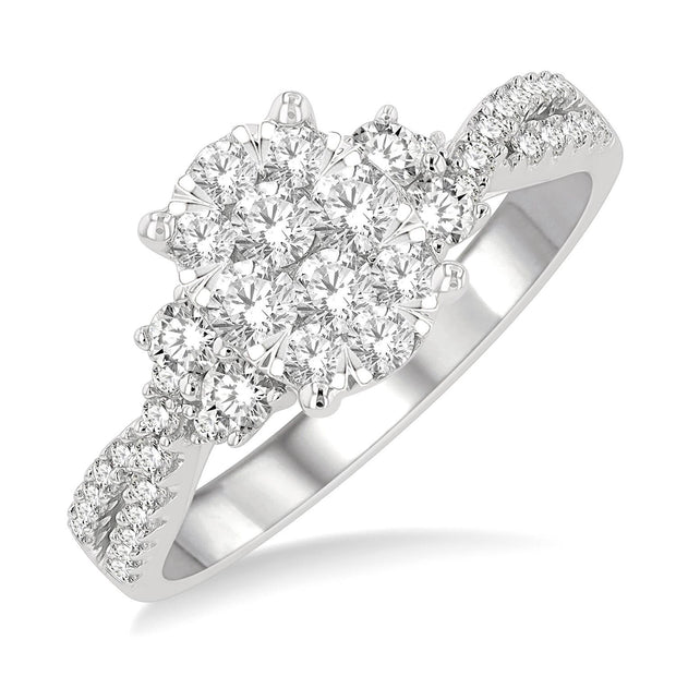 Oval Infinity Lovebright Engagement Ring