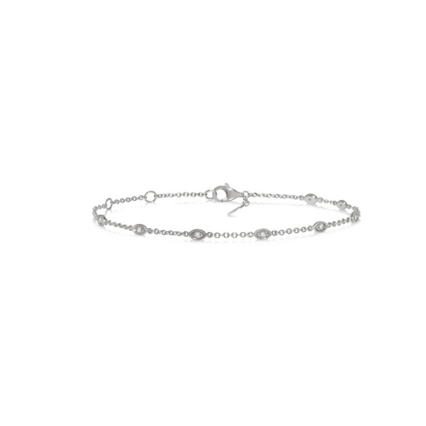Marquise Diamond Station Bracelet