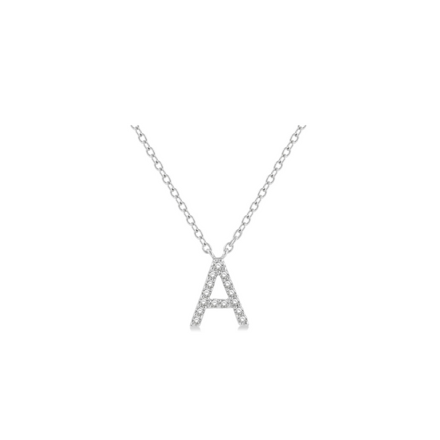 Diamond Initial Necklace