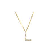 Diamond Initial Necklace