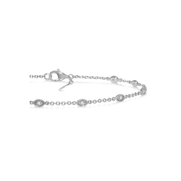 Marquise Diamond Station Bracelet