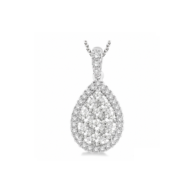 Pear Shape Lovebright Diamond Pendant