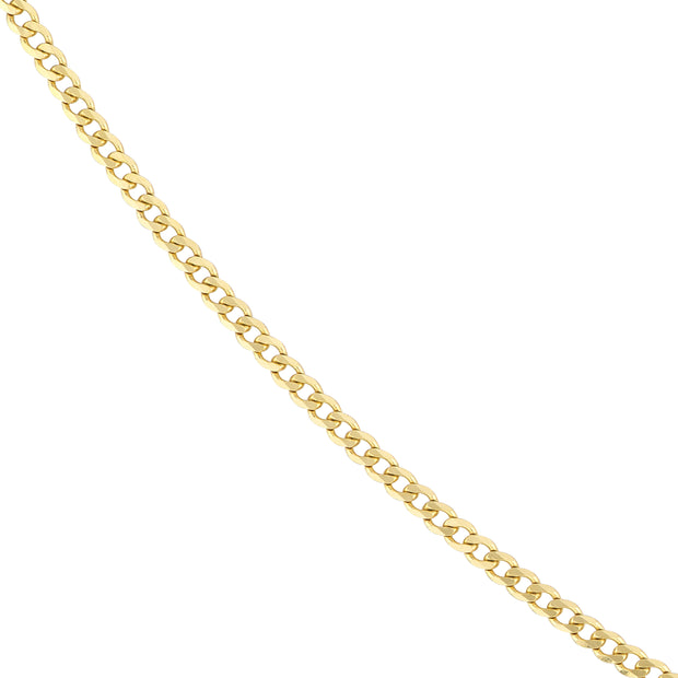Gold pushlock curb chain at Bichsel Jewelry in Sedalia, MO