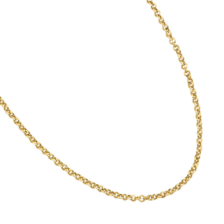 Gold Textured Link Necklace in Sedalia, MO at Bichsel Jewelry
