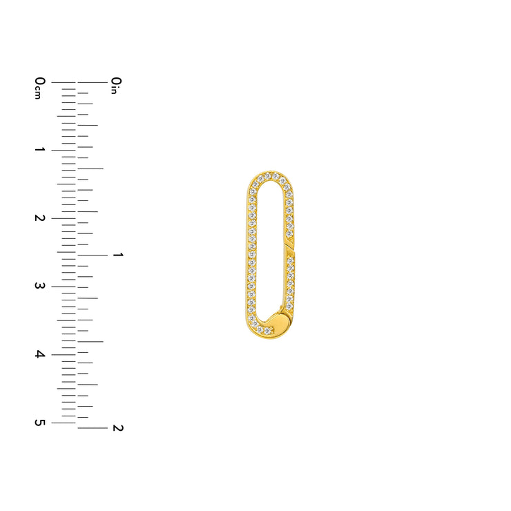 Gold diamond pushlock at Bichsel Jewelry in Sedalia, MO