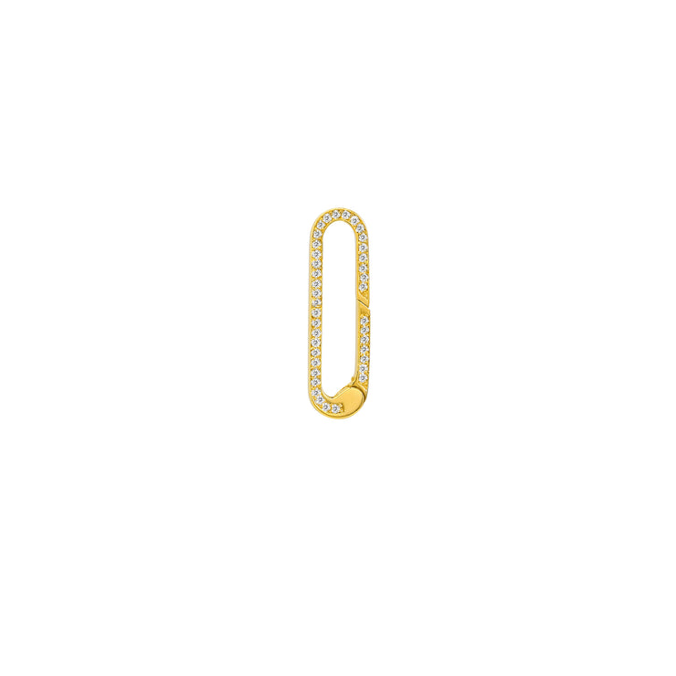 Gold diamond pushlock at Bichsel Jewelry in Sedalia, MO