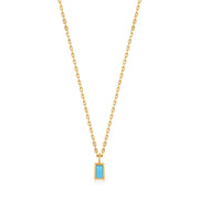 Ania Haie Gold Turquoise Drop Necklace