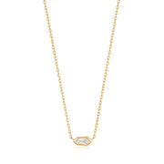 Ania Haie Gold Sparkle Emblem Necklace