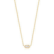 Ania Haie Gold Sparkle Emblem Necklace