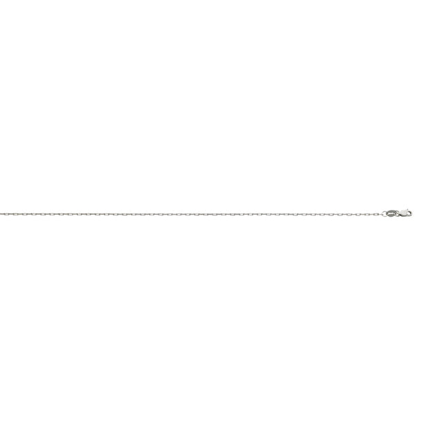White Gold Rectangle Link Chain