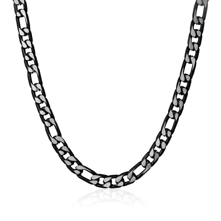 Black Stainless Steel Figaro Link Chain in Sedalia, MO at Bichsel Jewelry