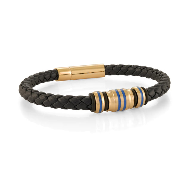Leather & Stainless Steel Bracelet in Sedalia, MO at Bichsel Jewelry